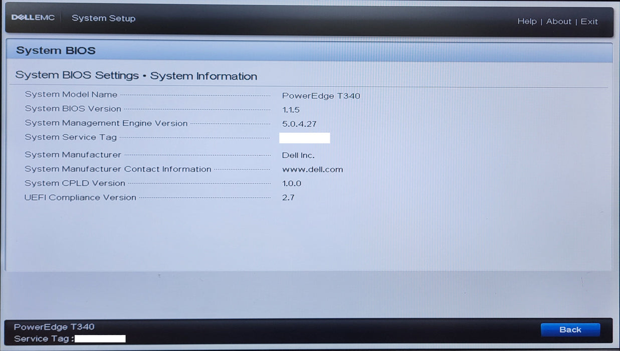 Dell Poweredge T340 8x3.5", Xeon E-2124, 4GB DDR4, 4x4TB SAS, PERC H330, 495W