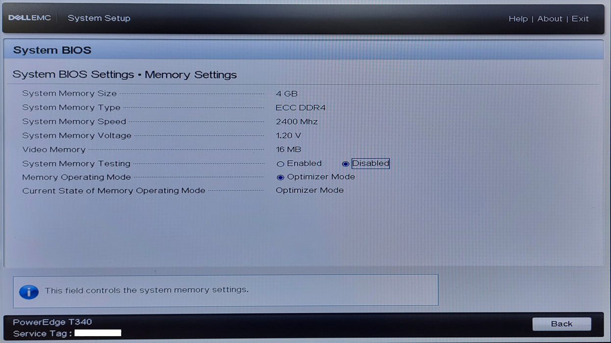 Dell Poweredge T340 8x3.5", Xeon E-2124, 4GB DDR4, 4x4TB SAS, PERC H330, 495W