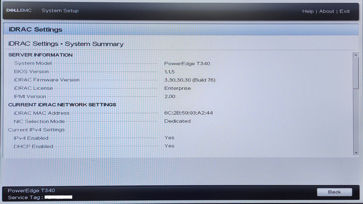 Dell Poweredge T340 8x3.5", Xeon E-2124, 4GB DDR4, 4x4TB SAS, PERC H330, 495W