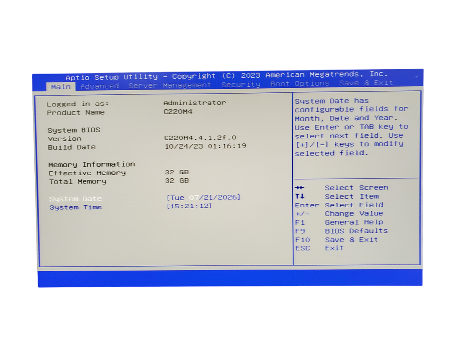 Cisco UCS C220 M4 - 1x Xeon E5-2620 v3, 32GB DDR4, 12G SAS - No HDD