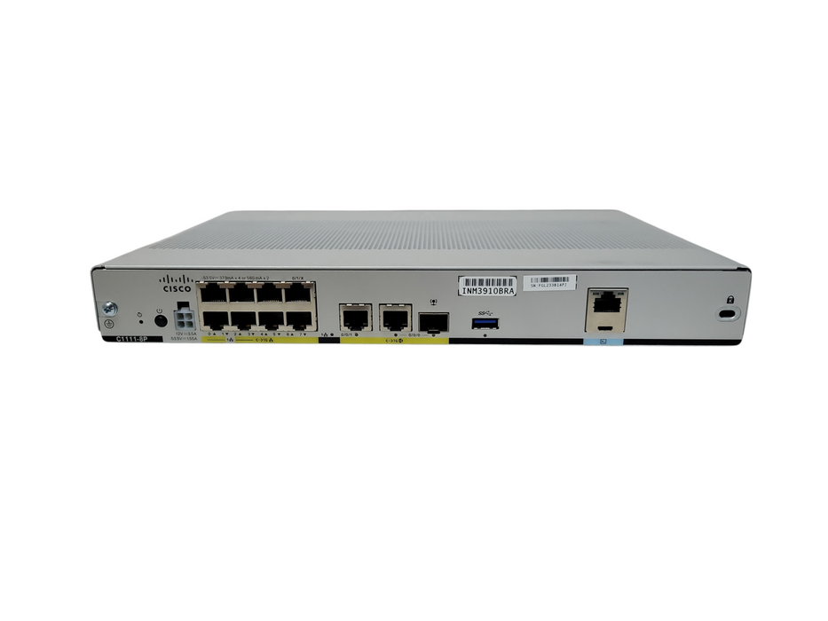 Cisco C1111-8PWA 8 Ports Dual GE Ethernet Router, No AC