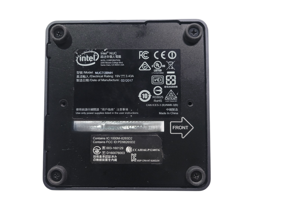 Intel NUC NUC7i3BNH | i3-7100U @2.40GHz 12GB DDR4 256GB SSD
