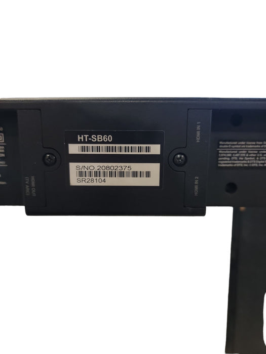 Sharp HT-SB60 High-Powered Soundbar System W/ Wireless Subwoofer | Read pls