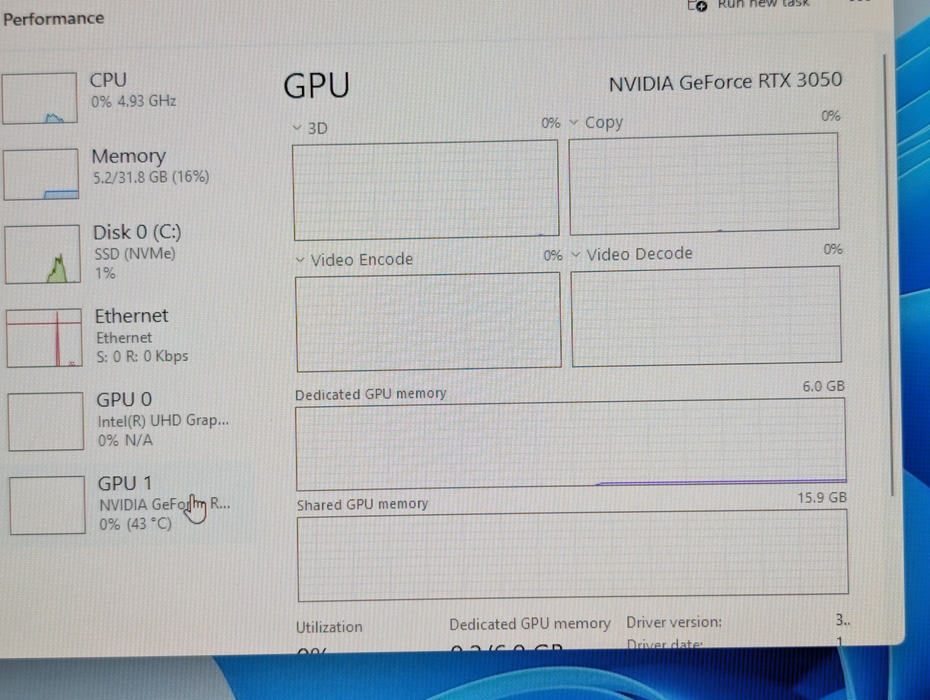 DELL OptiPlex 7071 Intel Core i9-9900 32GB RAM 512GB NVMe SSD RTX 3050