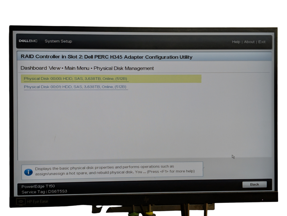 DELL PowerEdge T150 Intel Xeon E-2334 32GB RAM PERC H345 2x 4TB HDD