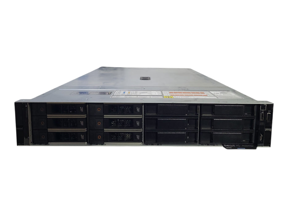 Dell PowerEdge R750 Server, 2x Silver 4310, 64GB RAM, H755, 6x 8TB SAS, 2x 800W
