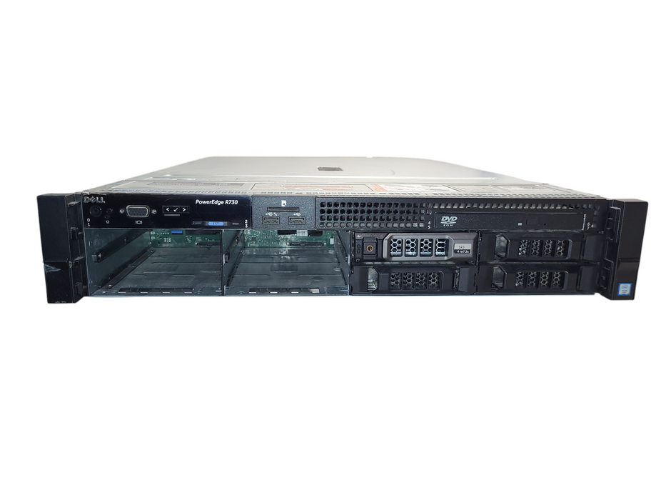 Dell PowerEdge R730 8x 3.5" 2x E5-2630 v3 @2.40GHz 32GB DDR4 H730 Mini 2x PSU