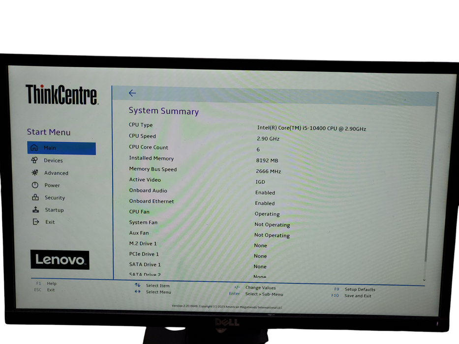 Lenovo ThinkCentre M70t, i5-10400, 8GB DDR4, No HDD/OS