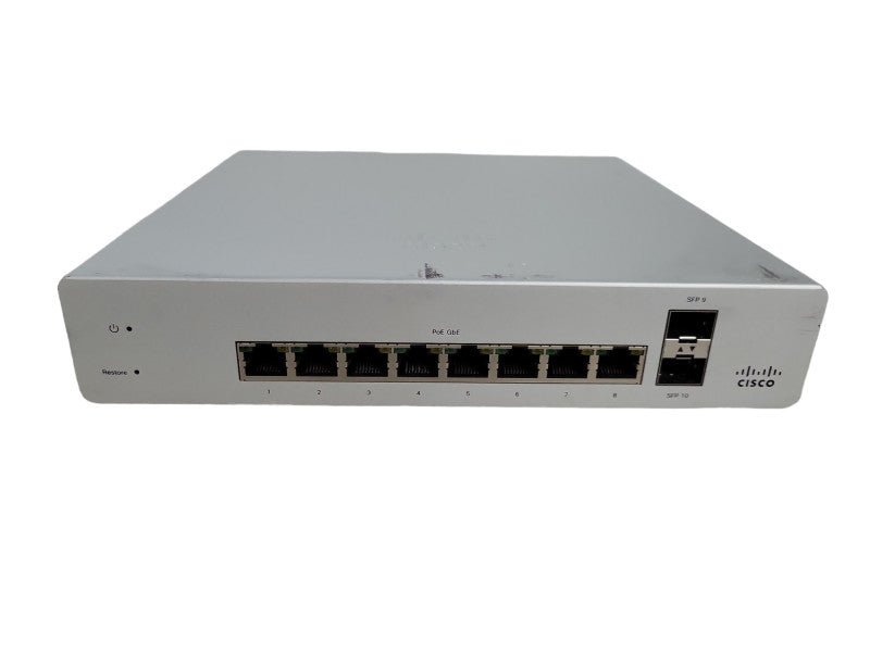 Cisco Meraki MS220-8P | 8-Port Gigabit PoE Cloud Managed Switch | Unclaimed !