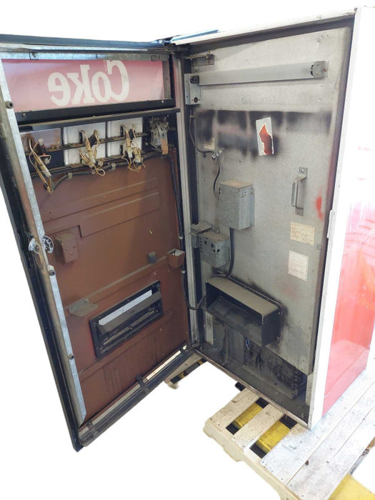 Vintage Upright Old Coke Machine ( For Parts )  =