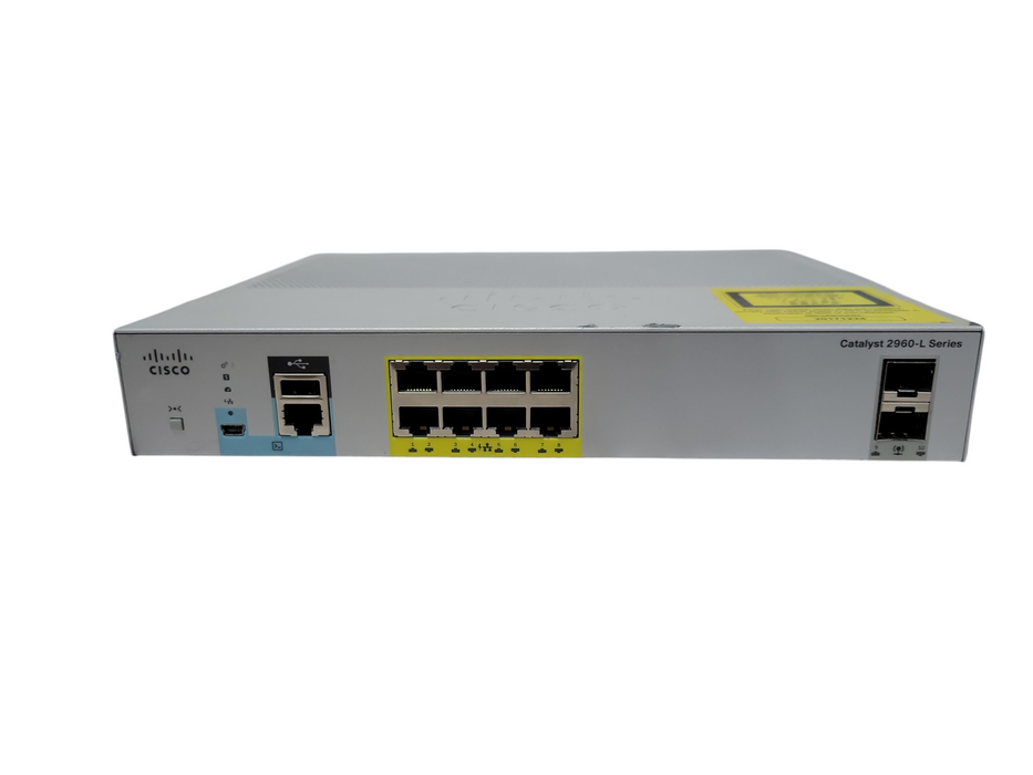Cisco WS-C2960L-8PS-LL, PoE Gigabit Managed Switch