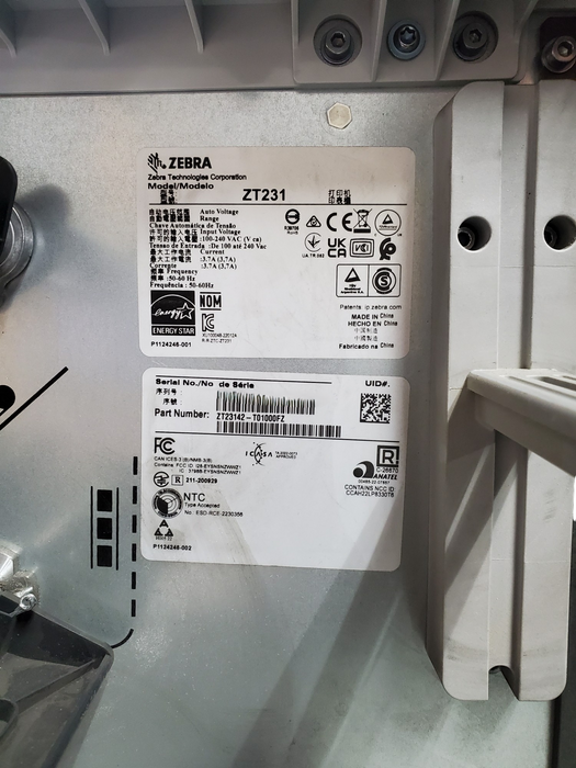 Zebra ZT231 Industrial Thermal Label Printer ZT23142-T01000FZ *READ*