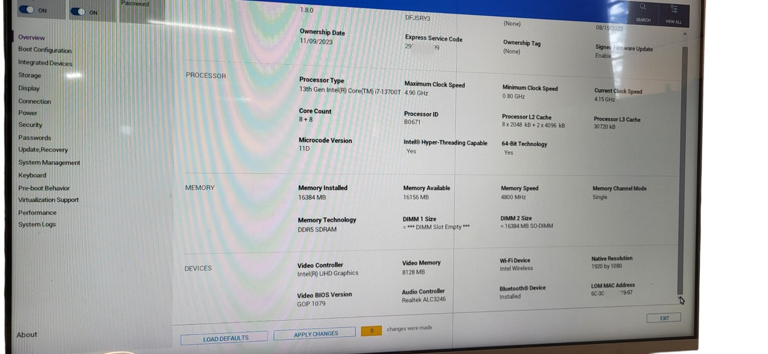Dell OptiPlex Micro Plus 7010 i7-13700T CPU | 16GB DDR5 RAM | 500GB NVME W/AC