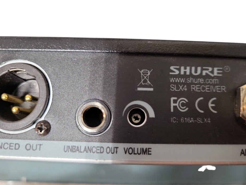 Shure Wireless Receiver SLX4 J3 572-596Mhz