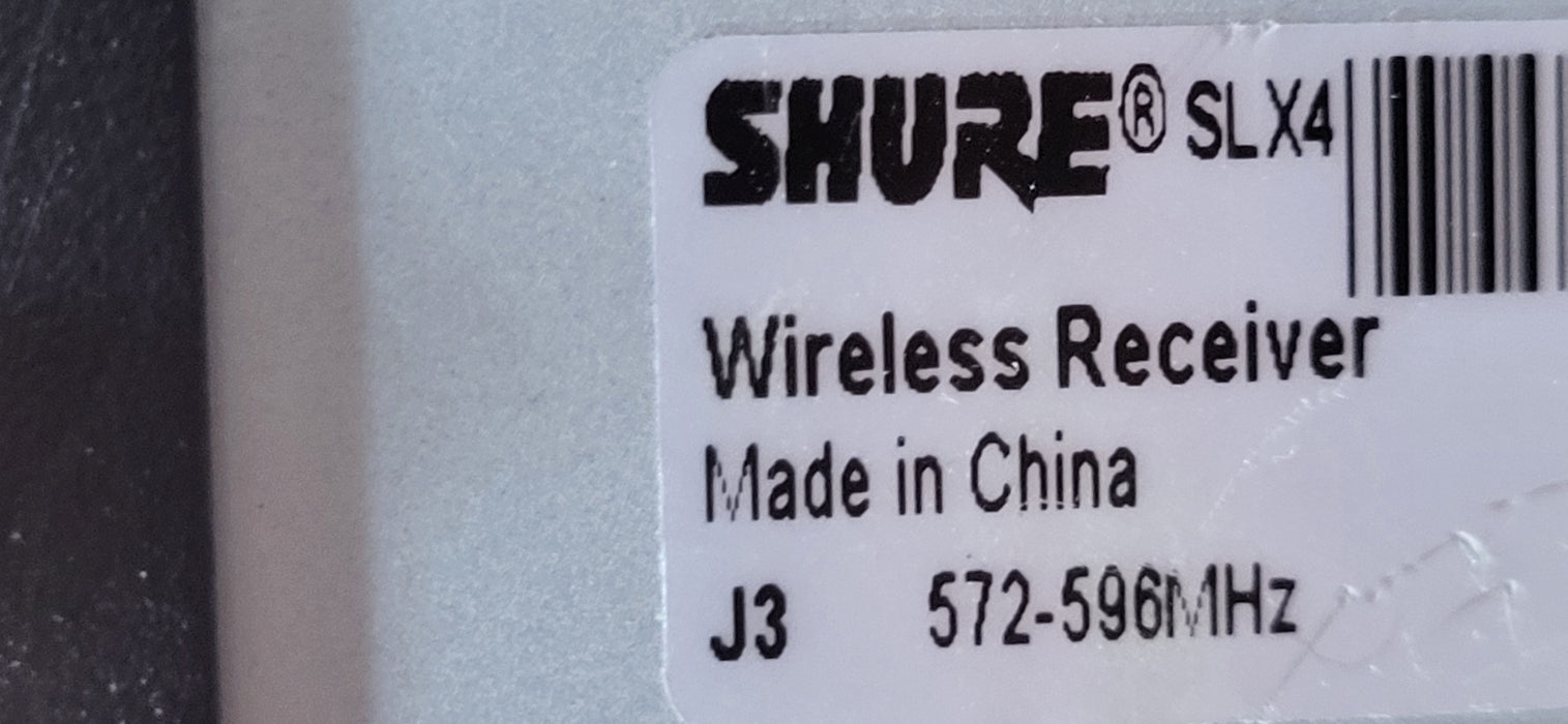 Shure Wireless Receiver SLX4 J3 572-596Mhz