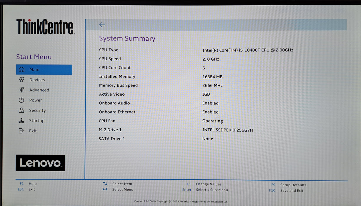 Lenovo ThinkCentre M70q | Intel Core i5-10400T, 16GB DDR4, 256GB NVMe, Wi-Fi
