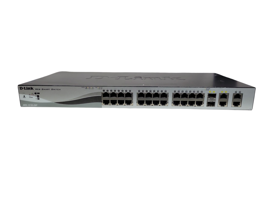 D-LINK DES-1210-28P 28 Port Fast Ethernet Web Smart PoE Switch