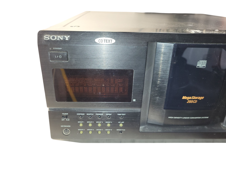 SONY CDP-CX240 Mega Storage 200 CD Disc Player READ