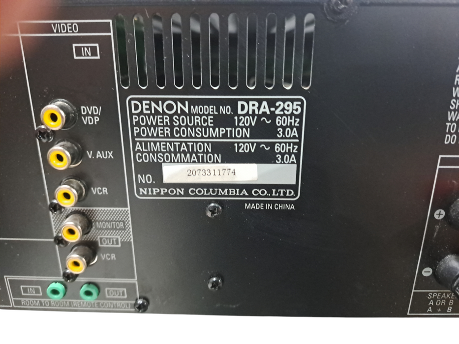 Denon DRA-295 AM/FM Stereo Receiver