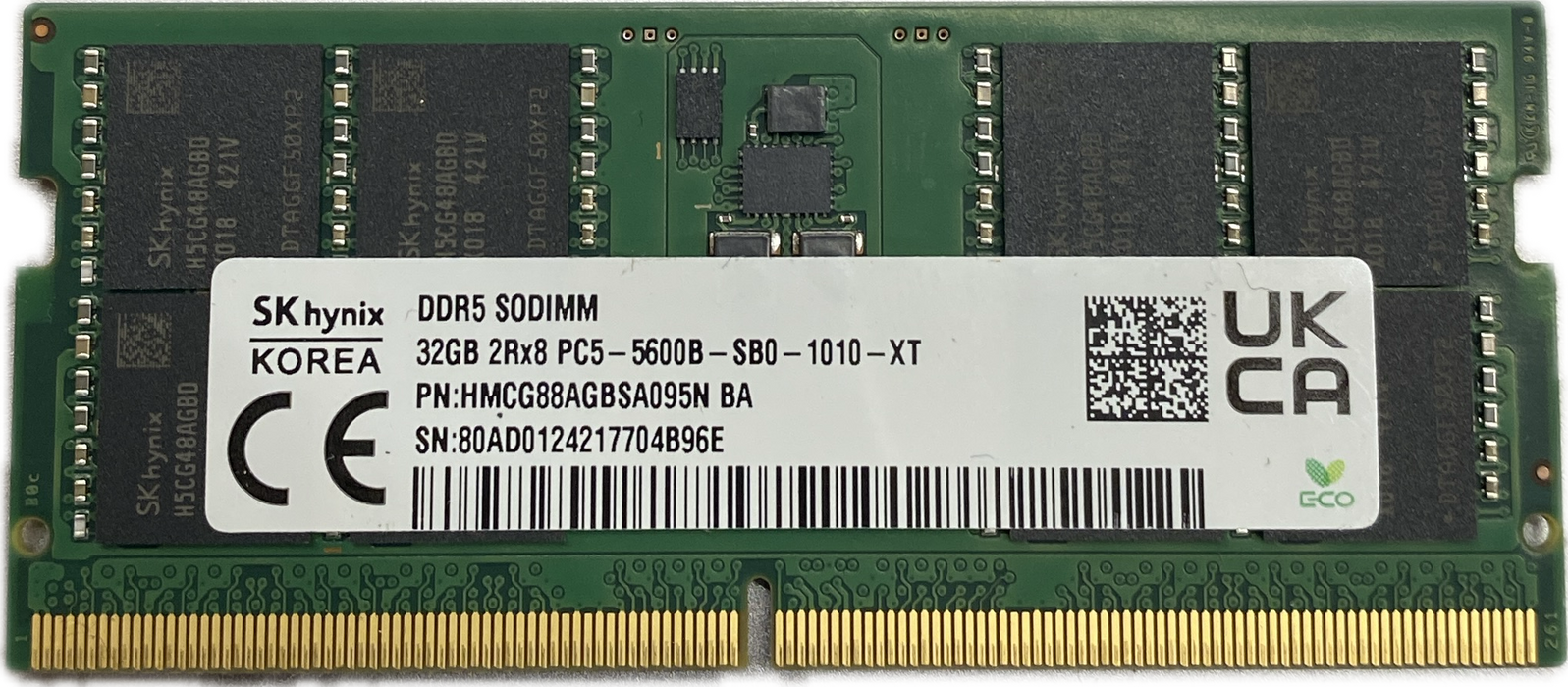 DDR5 SODIMM 32GB PC5 (1x 32GB) Laptop RAM