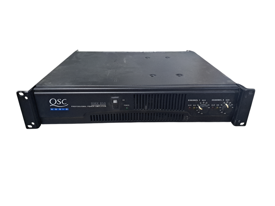 QSC RMX850 Rack Mount Professional 2-Channel Power Amplifier READ