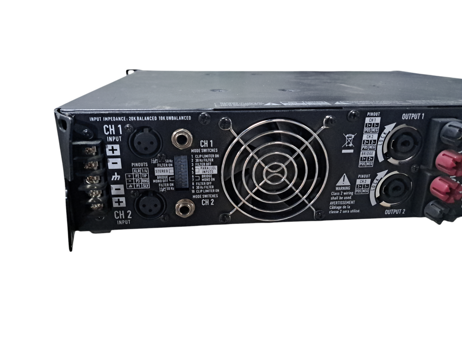 QSC RMX850 Rack Mount Professional 2-Channel Power Amplifier READ