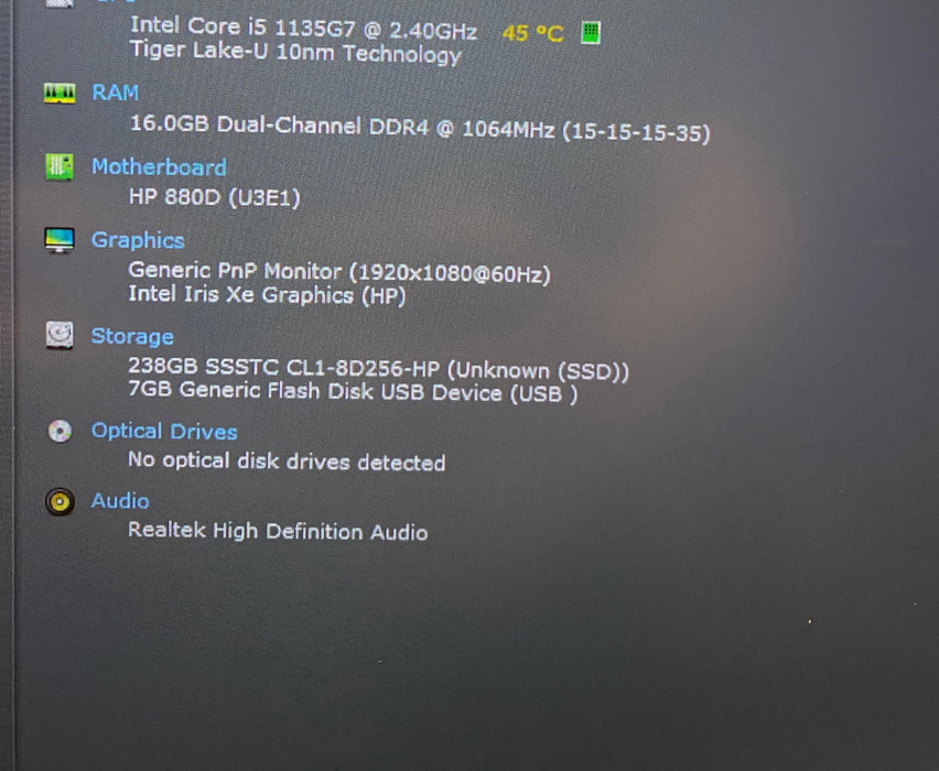 HP EliteBook 840 G8 Intel Core i5-1135G7 2.40GHz 16GB RAM 256GB SSD READ!