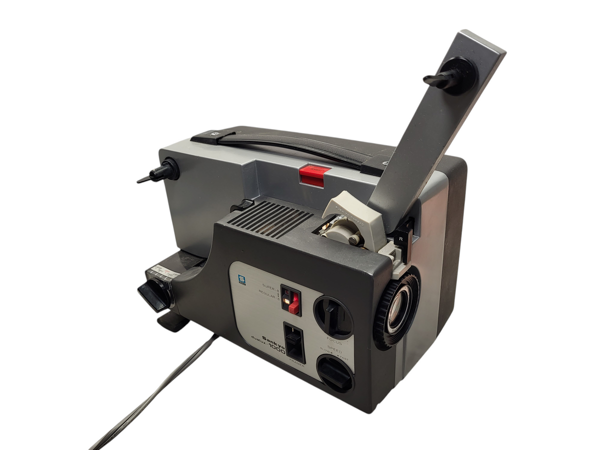 昭和レトロ Sankyo Dualux-1000 8mmフィルム映写機 Vintage Sankyo Dualux-1000 Dual 8mm ADJUST SPEED MOVIE PROJECTOR