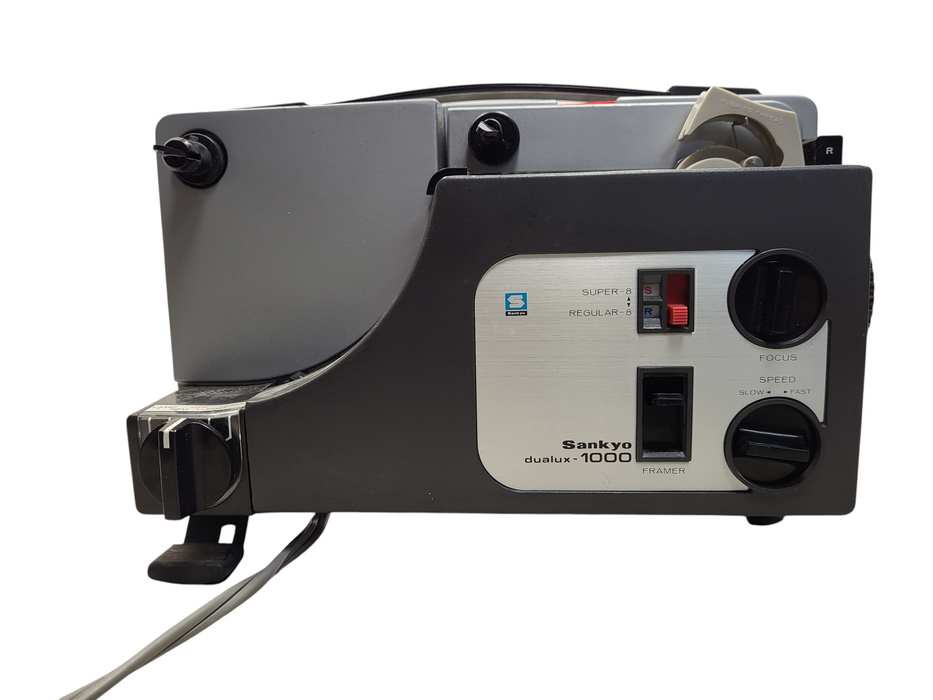 Vintage Sankyo Dualux-1000 Dual 8mm ADJUST SPEED MOVIE PROJECTOR READ