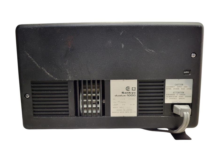 Vintage Sankyo Dualux-1000 Dual 8mm ADJUST SPEED MOVIE PROJECTOR READ