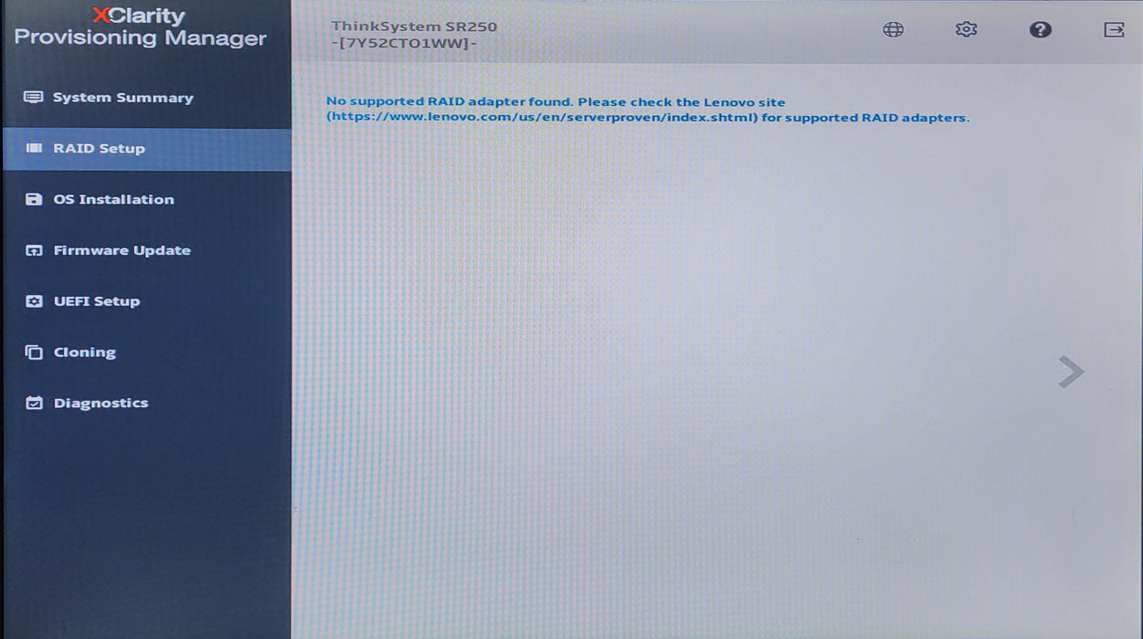 Lenovo ThinkSystem SR250 1U 4x3.5", Xeon E-2124 @ 3.30GHz, 8GB DDR4, No RAID