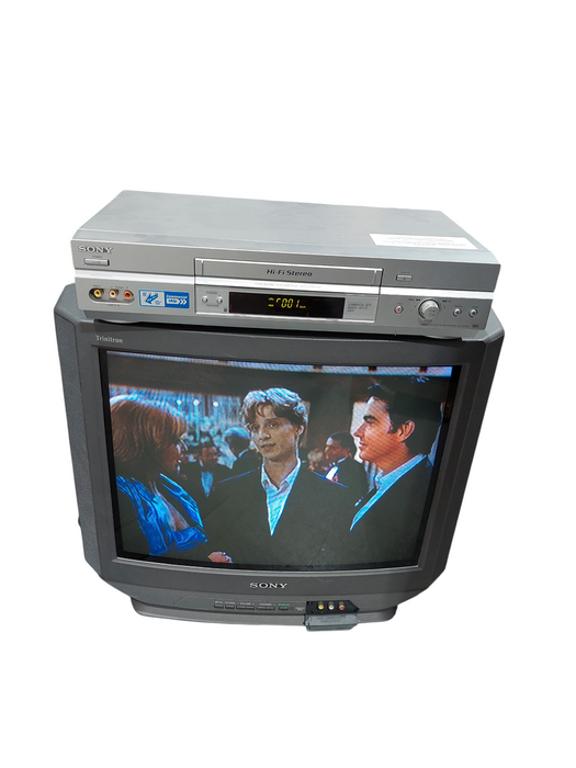 Sony Trintron Colour Tv 20" Model:KV-20V80 Bundled With Sony VHS Player SLV-N750