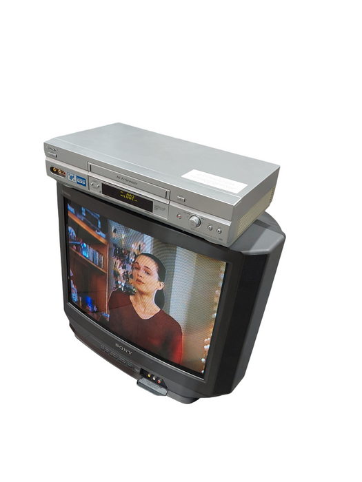 Sony Trintron Colour Tv 20" Model:KV-20V80 Bundled With Sony VHS Player SLV-N750