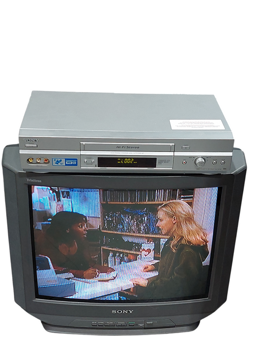 Sony Trintron Colour Tv 20" Model:KV-20V80 Bundled With Sony VHS Player SLV-N750