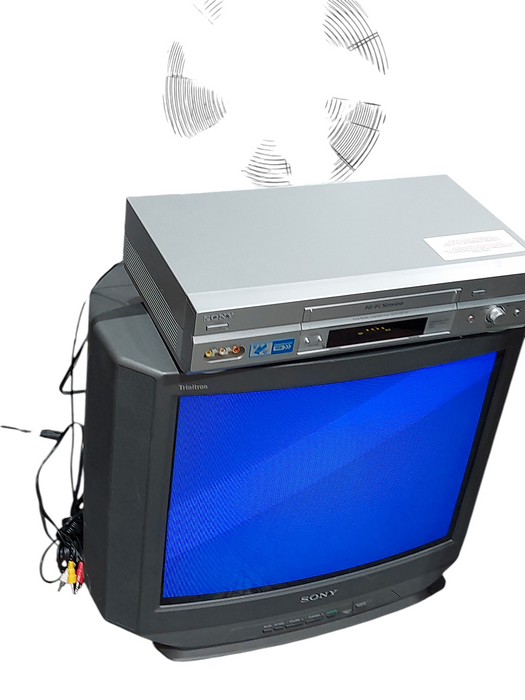 Sony Trintron Colour Tv 20" Model:KV-20V80 Bundled With Sony VHS Player SLV-N750