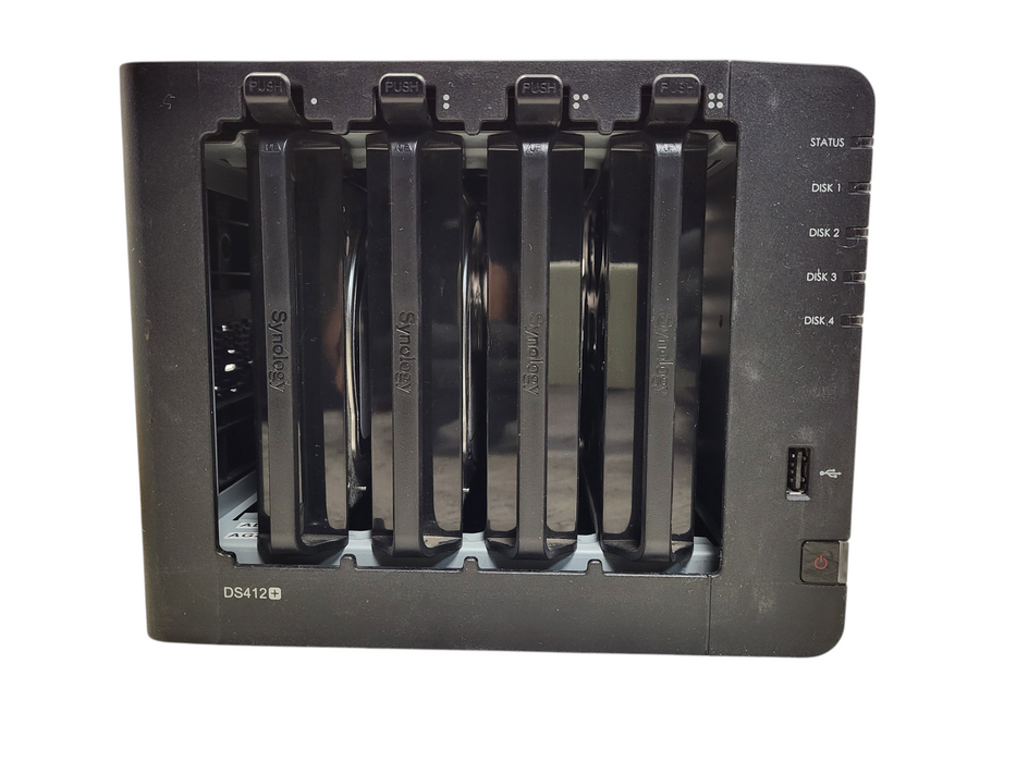 Synology 4 Bay DS412+ DiskStation w/ 4x 2TB SATA HDD No AC