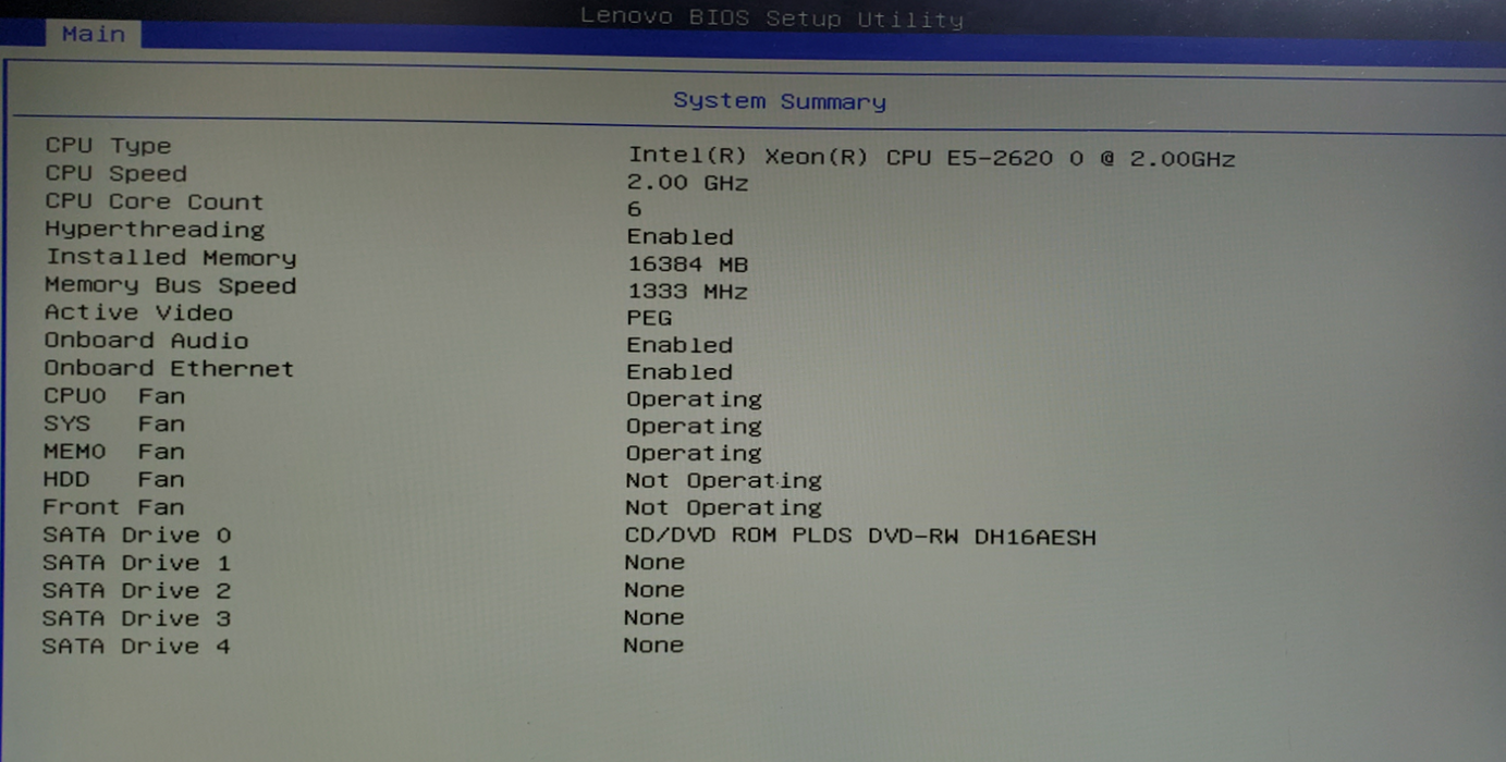 Lenovo ThinkStation S30 - Xeon E5-2620 0, 16GB RAM, K2000 - No HDD