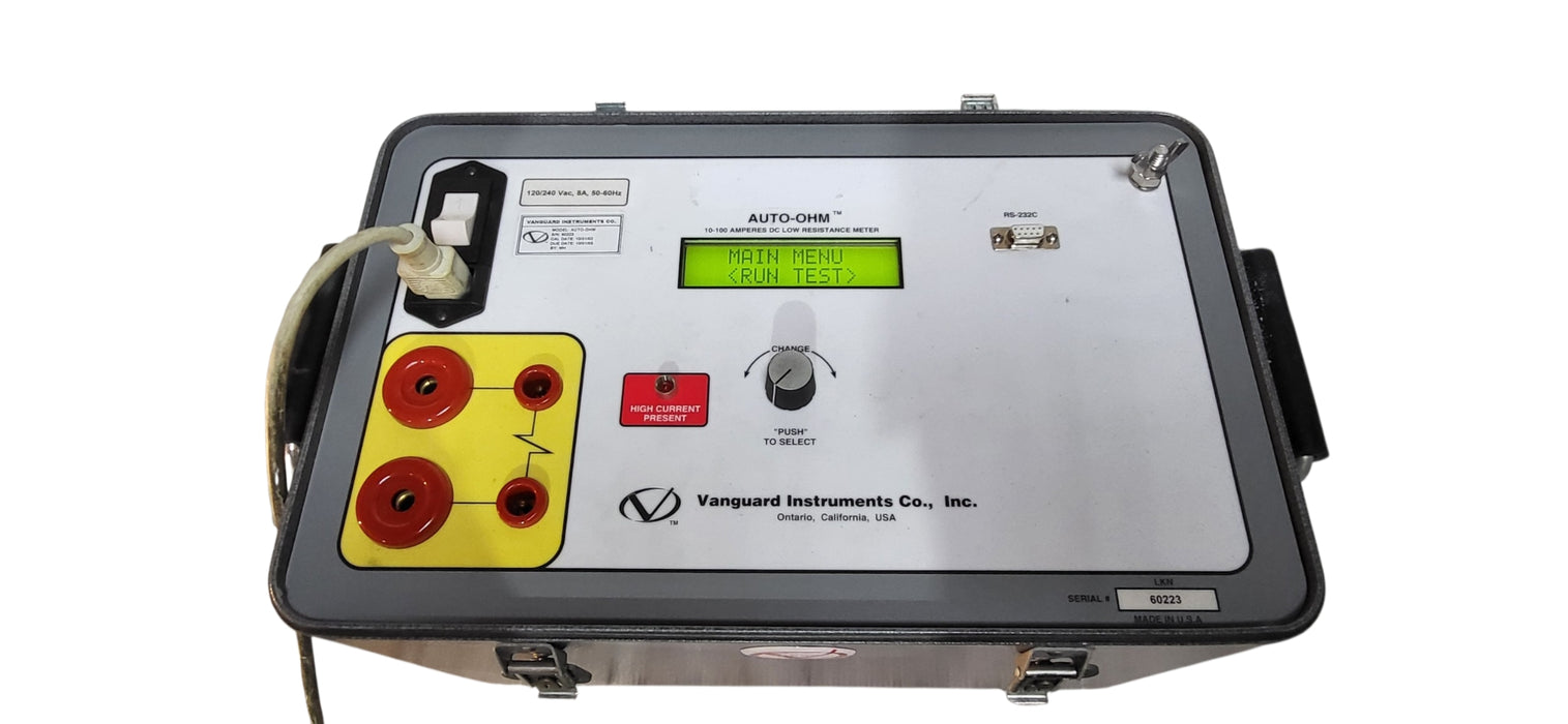 Vanguard Instruments AUTO-OHM Digital Low Resistance Ohmmeter