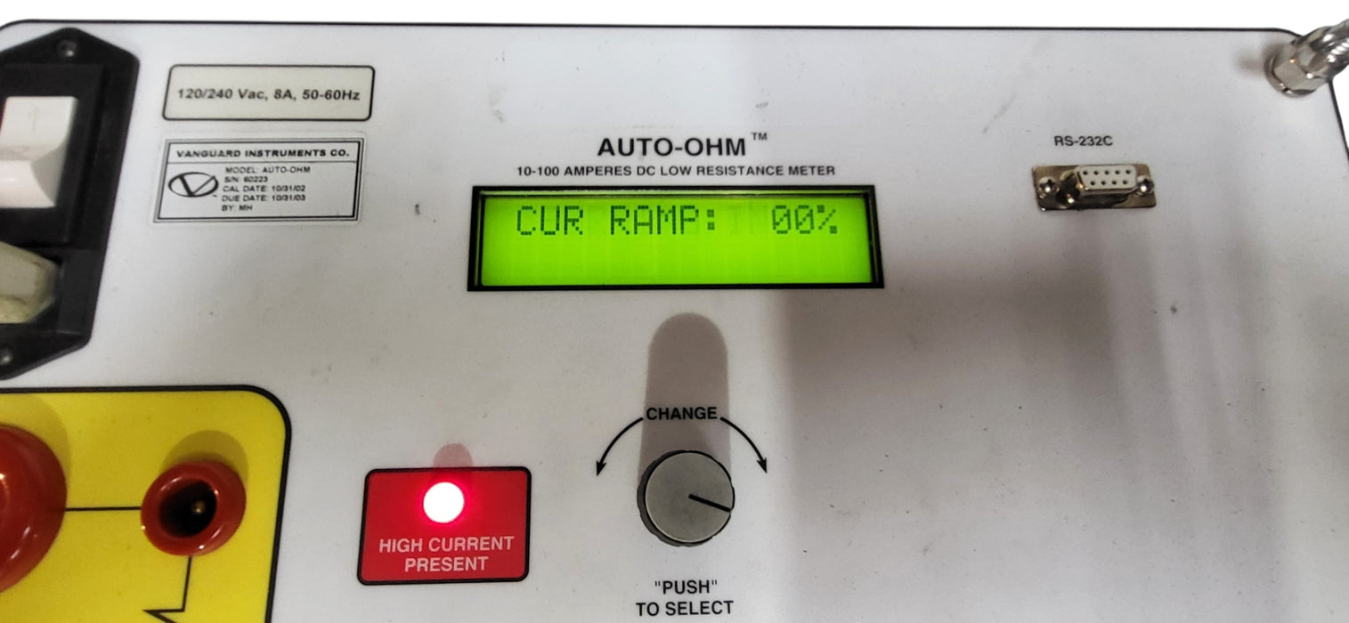 Vanguard Instruments AUTO-OHM Digital Low Resistance Ohmmeter