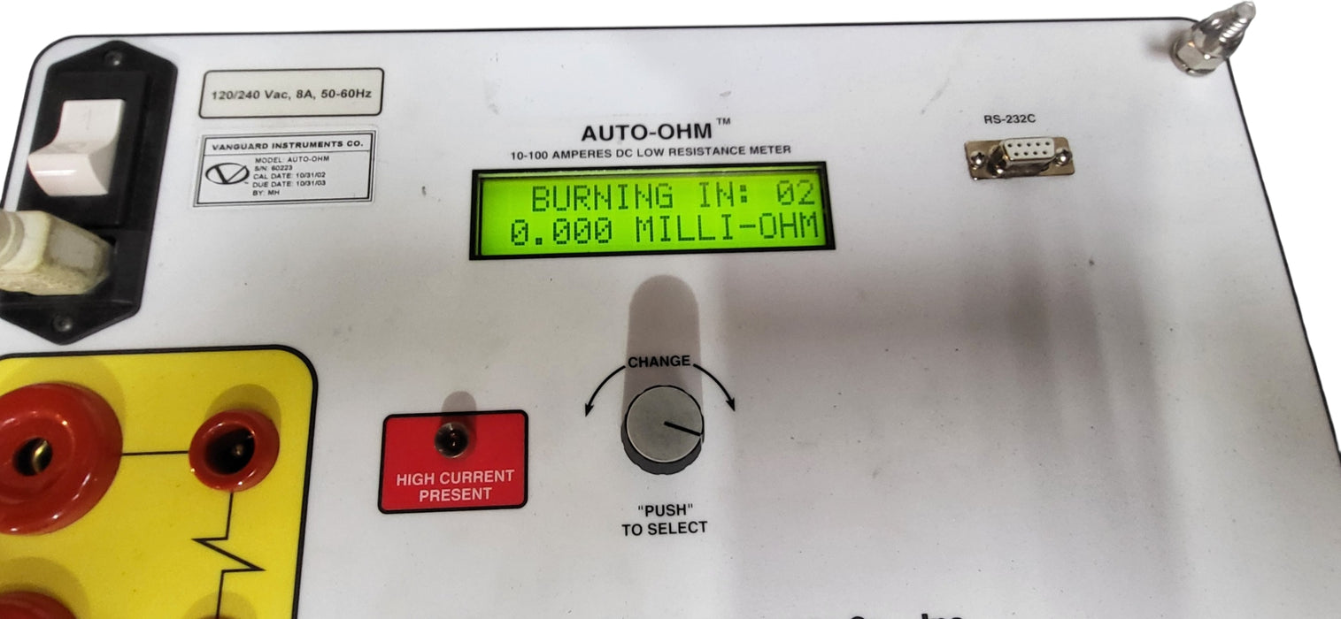 Vanguard Instruments AUTO-OHM Digital Low Resistance Ohmmeter