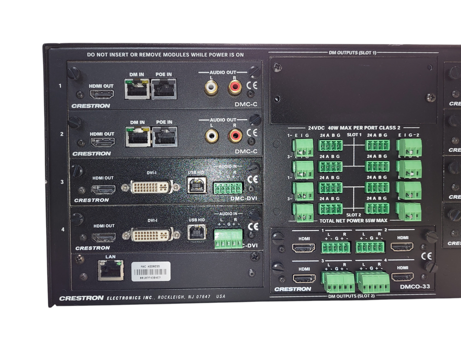 Crestron DM-MD8X8 8x8 Digital Media Switcher