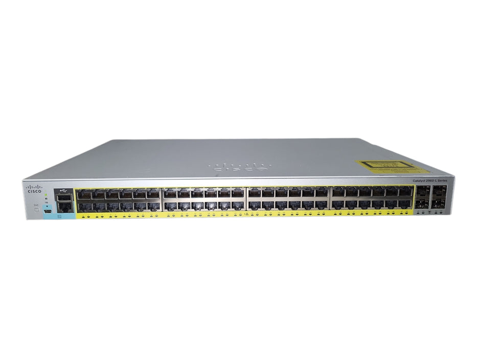 CISCO 2960 WS-C2960L-48PS-LL 48-Port Gigabit PoE Network Switch