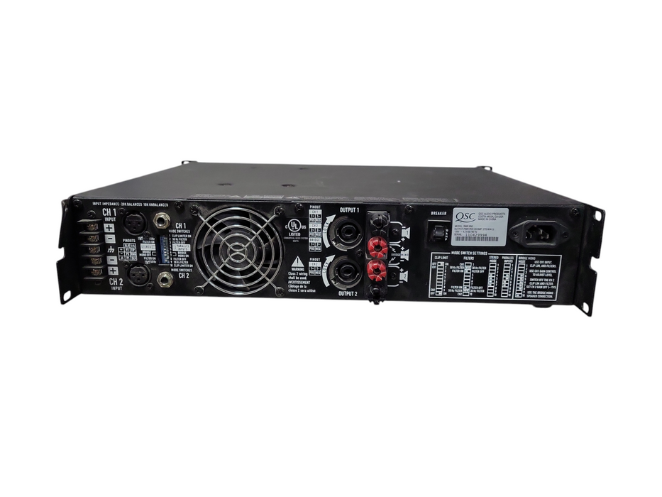 QSC RMX850 Rack Mount Professional 2-Channel Power Amplifier
