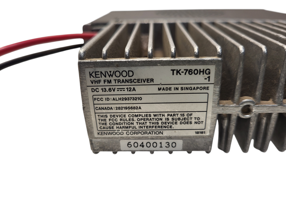 Kenwood TK-760HG-1 VHF FM Transceiver Mobile Radio 13.6V 12A 128-Channel