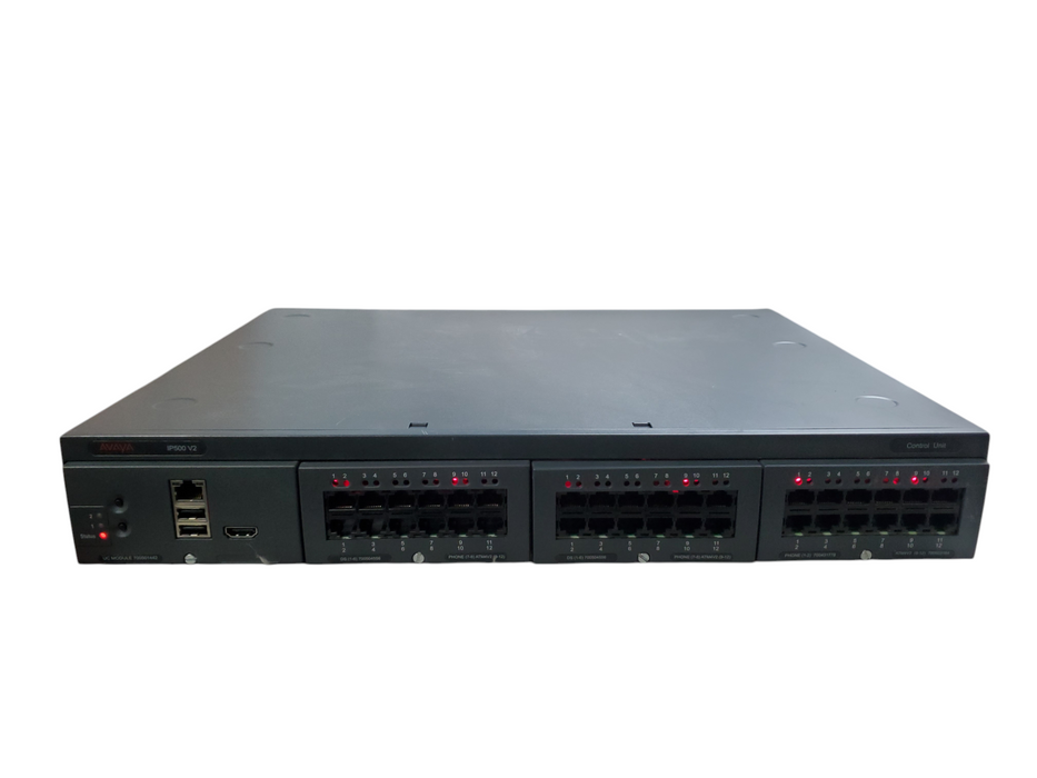 Avaya IP500 V2 Control Unit w/ UC Module 700501442, 3x ATM4V2 Modules *READ*