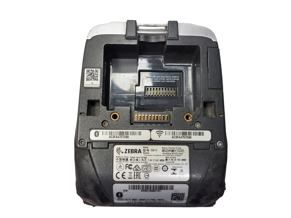 Lot of 38x Zebra ZQ510 Mobile Thermal Printer No Battery
