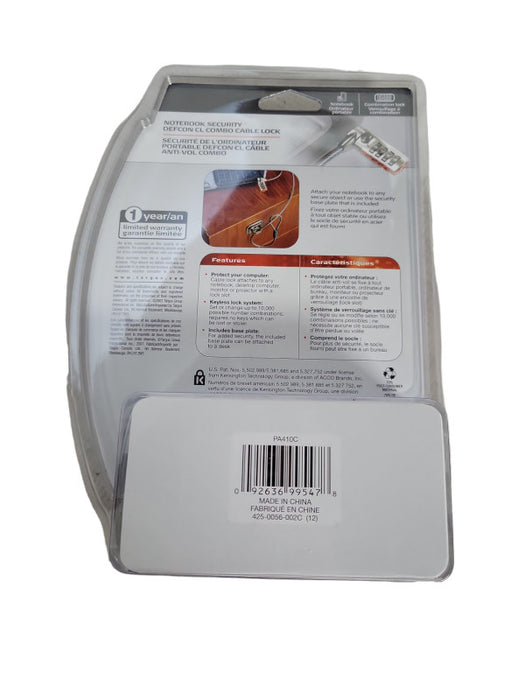 Targus Notebook Security Defcon CL Combo Cable Lock Q!