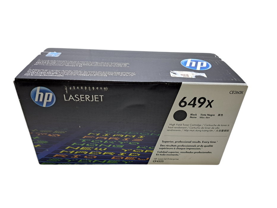 HP LaserJet 649X Black Toner Cartridge CE260X OEM (Sealed)