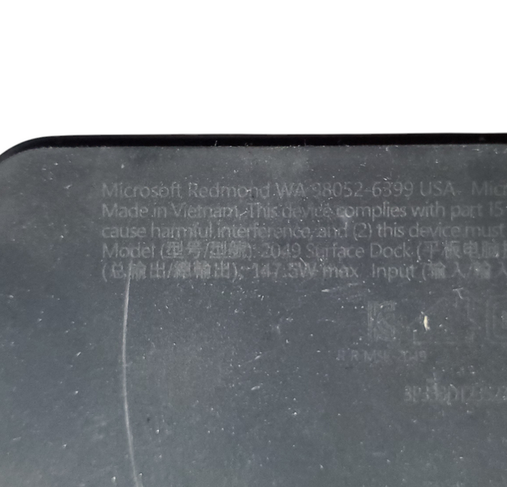 Microsoft Surface Thunderbolt 4 Dock 2049 - No Adapter