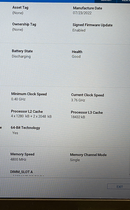 Dell Latitude 5431 i7-1270P GeForce MX550 16GB 256GB SSD No Power Adapter READ